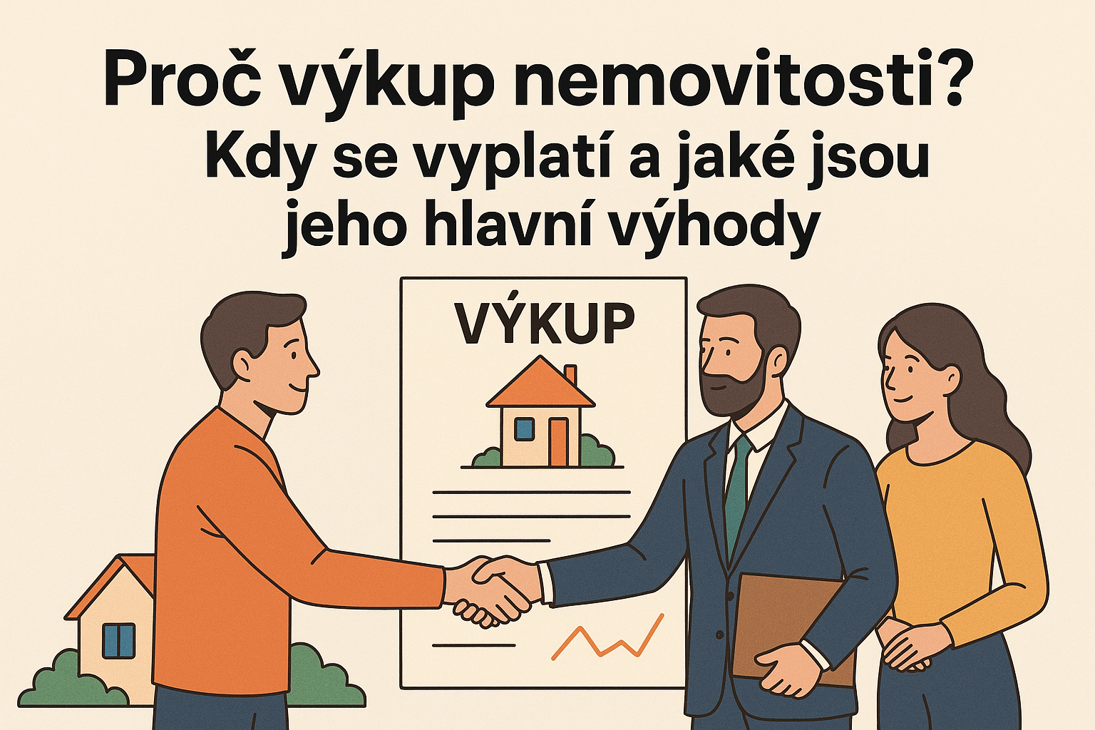 Proč výkup nemovitosti? Kdy se vyplatí a jaké jsou jeho hlavní výhody.